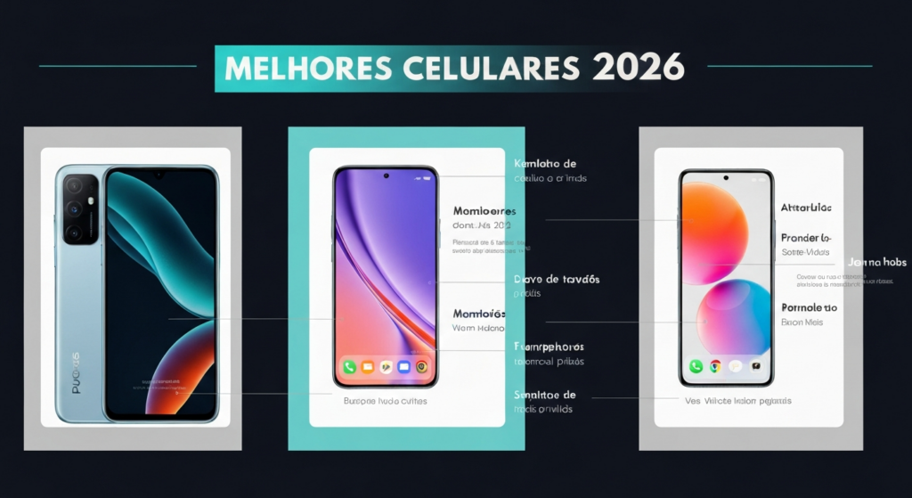Melhores celulares bom e barato 2026 - guia custo-benefício