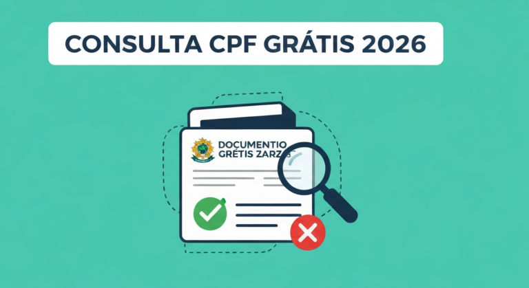 Consulta CPF grátis 2026 - como verificar se está negativado