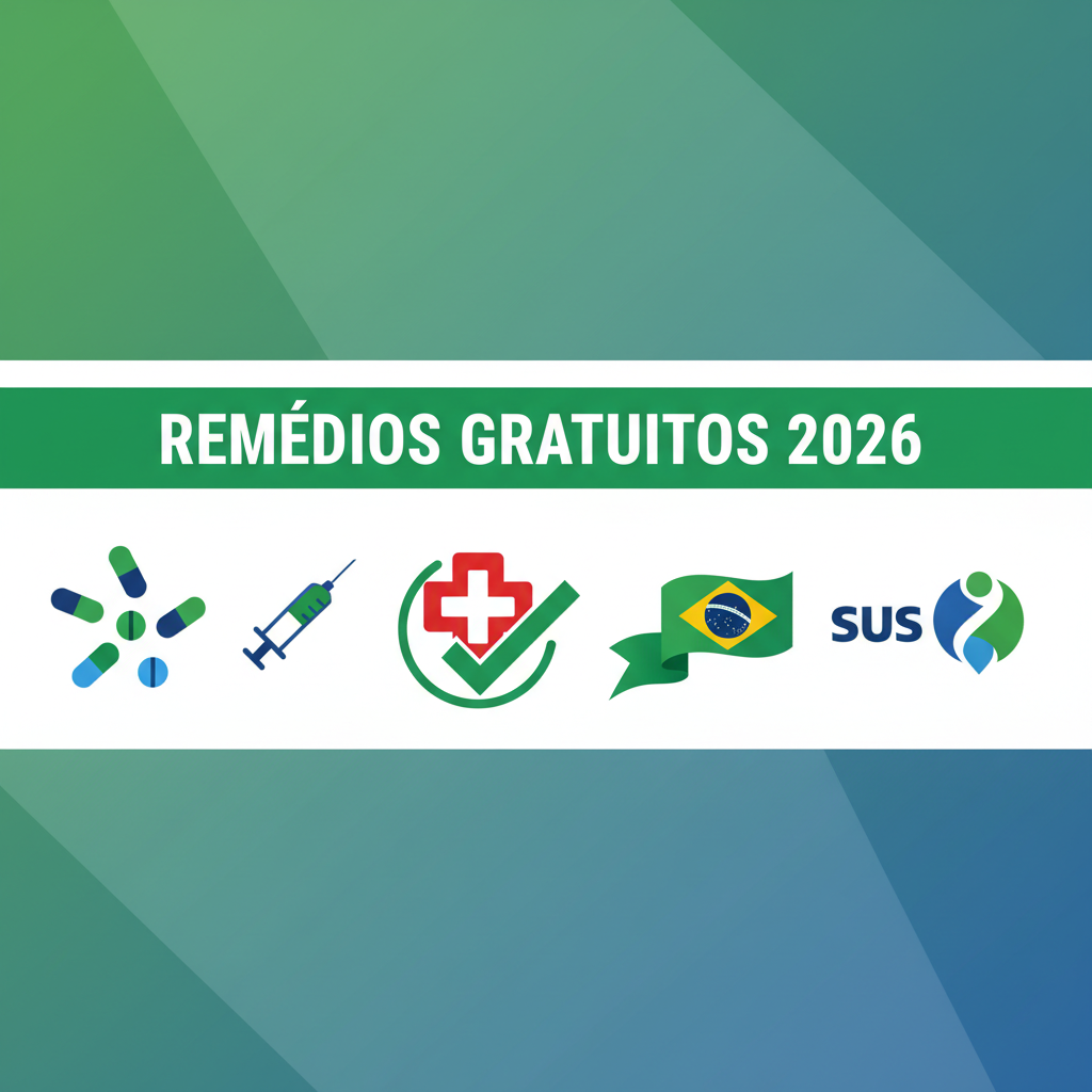 Remédios gratuitos SUS Farmácia Popular 2026